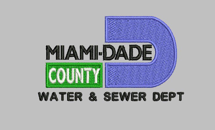 Miami dade county water and sewer department logo.