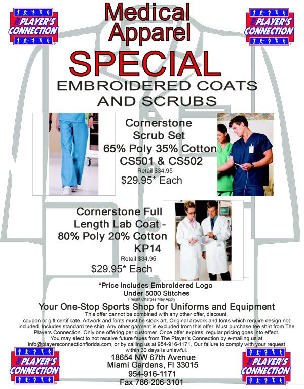 medical apparel special new